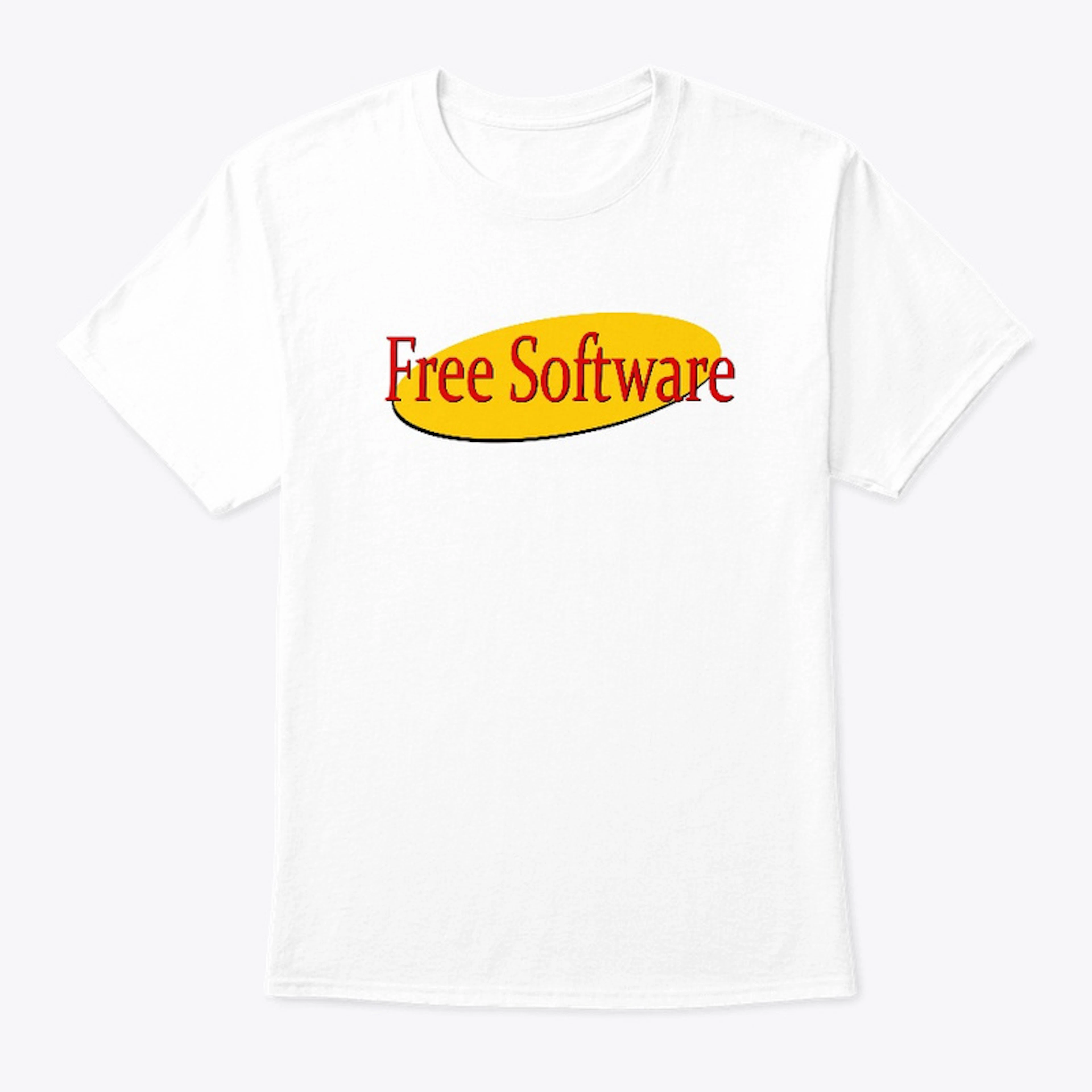 Free Software in a Yellow Circle